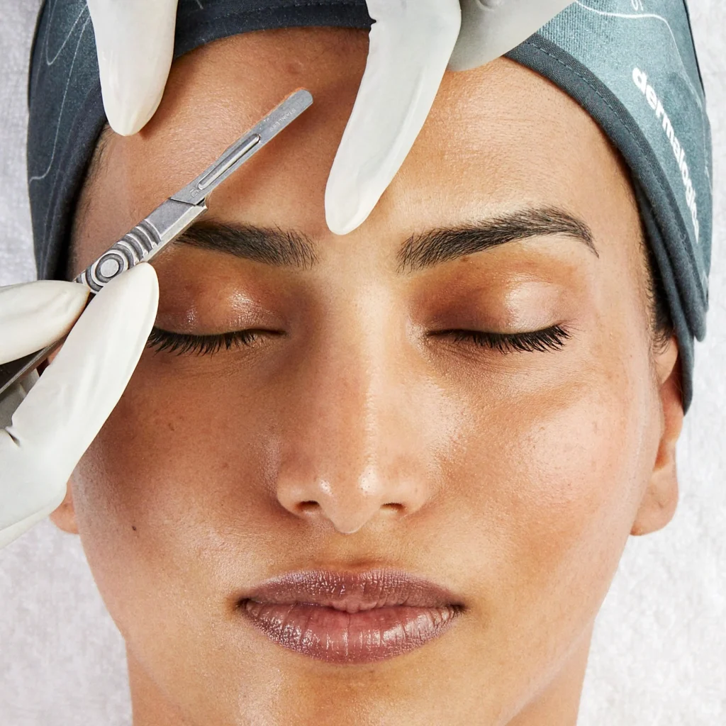 Dermaplaning detail